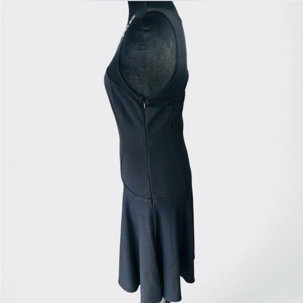 Express Black Mini Dress with Embellished Neckline - Picture 3 of 6